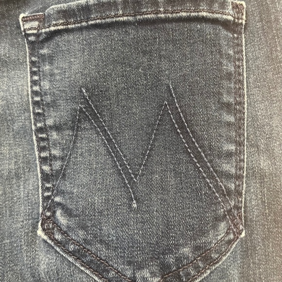 MOTHER Double Fray Charmer Crop Jeans In Photo Finish Sz 26 - Picture 10 of 11